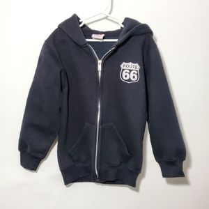 Dodger Route 66 Black Zip Up Hoodie Youth Small